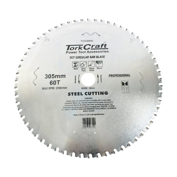 Tork Craft TCT Blade Steel Cutting 305x60t 30mm - image 01