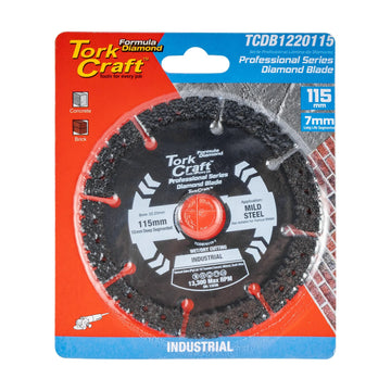 Tork Craft Diamond Blade 115mm Segmented Hot Pressed Contractor - image 01