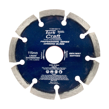 Tork Craft Diamond Blade 115mm Segmented Laser Industrial - image 01