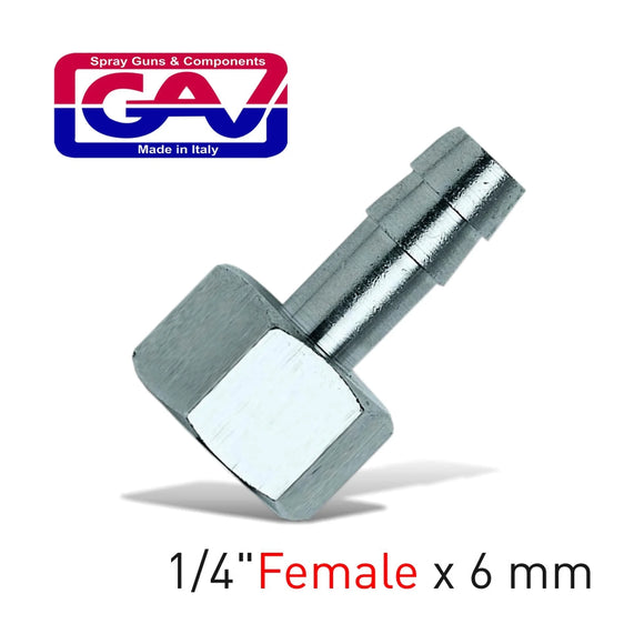 GAV Hose Adapter 1/4' Female x 6mm - image 01