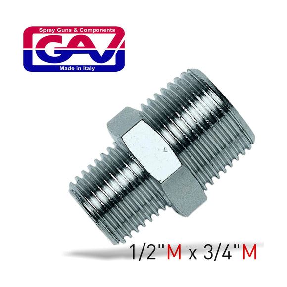 GAV Taper Reducer Nipple 1/2' X 3/4' Male/Male - image 01