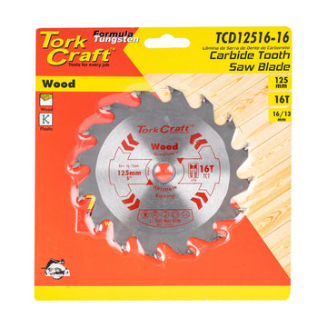 Tork Craft Blade TCT 125 X 16t 16/13 General Purpose Wood - image 01