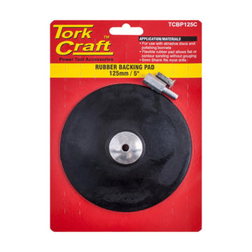 Tork Craft Backing Pad Rubber 125mm W/arbor - image 01