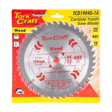 Tork Craft Blade 190 X 40t 16mm General Purpose Combination - image 01