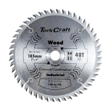 Tork Craft Blade TCT Euro Tip 185 X 48t 20/16mm Profesional - image 01
