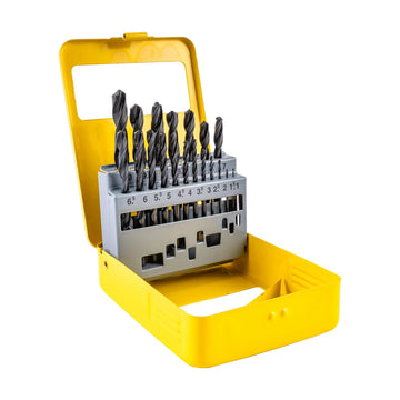 Tork Craft Drill Bit Set 19pce Roll Forged Metal Case - image 01