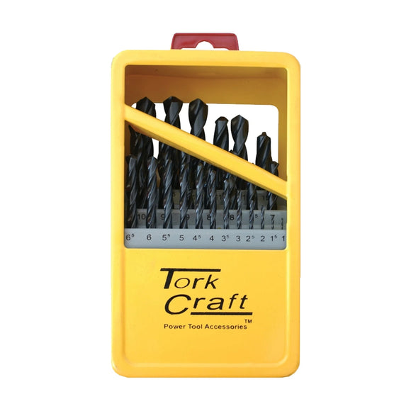 Tork Craft Drill Bit Set 25pce Roll Forged Metal Case - image 01