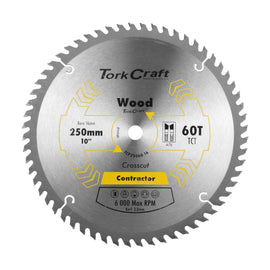 Tork Craft Blade Contractor 250 X 60t 16mm Circular Saw TCT - image 01