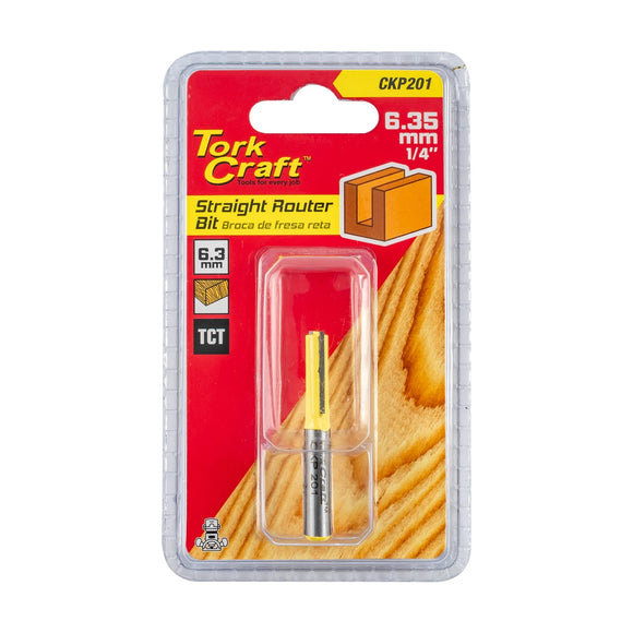 Tork Craft Router Bit Straight 1/4' (6.35mm) - image 01