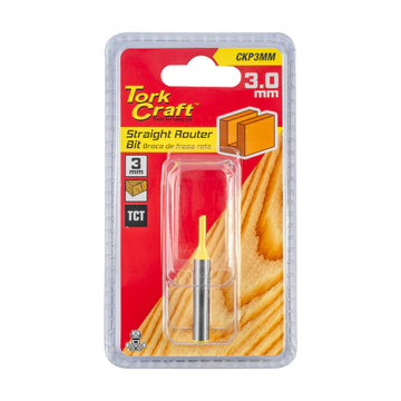 Tork Craft Router Bit Straight 3mm - image 01
