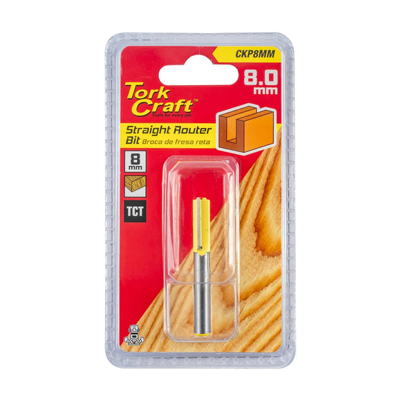 Tork Craft Router Bit Straight 8mm - image 01