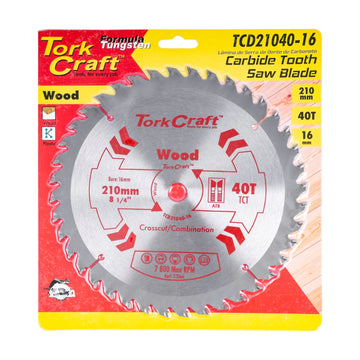 Tork Craft Blade TCT 210 X 40t 16mm General Purpose Combination - image 01