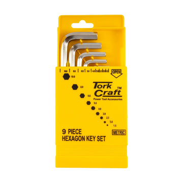Tork Craft 9pc Hex Key Set 1.5-10mm Cr-V In Plastic Case - image 01