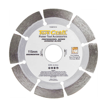 Tork Craft Diamond Blade Segmented 115 X 22.23mm For Metal Cutting - image 01