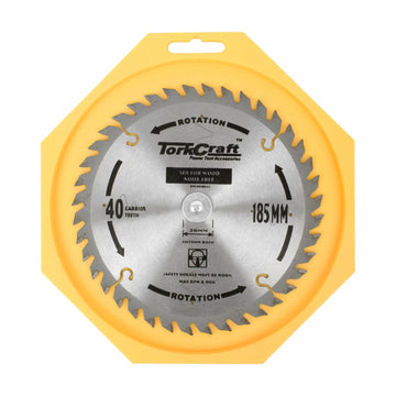 Tork Craft Blade TCT Noise Free 185x40t 20-16mm - image 01