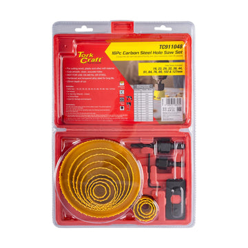 Tork Craft Hole Saw Set Carbon Steel 16pce 19 - 127mm - image 01