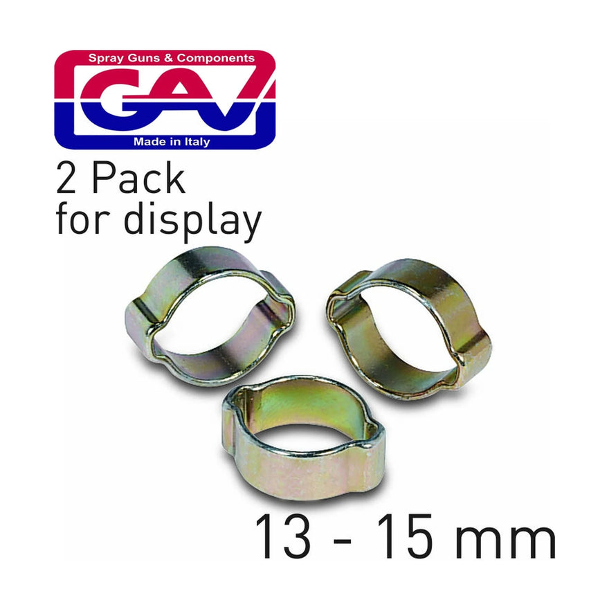 GAV Hose Clamp Crimp Type 13-15mm 2Pack - image 01