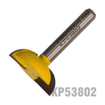 Pro-Tech Finger Grip Router Bit 3/8' x 1/4' Two Flute 1/4' Shank - image 01