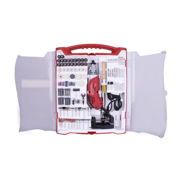 Tork Craft Rotary Tool 170w Accessory Set 245pc With Stand And Flex Shaft - image 01