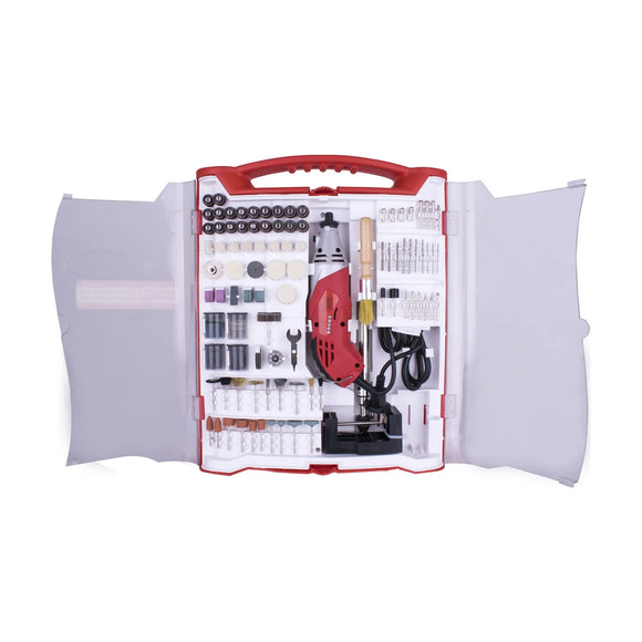 Tork Craft Rotary Tool 170w Accessory Set 245pc With Stand And Flex Shaft - image 01