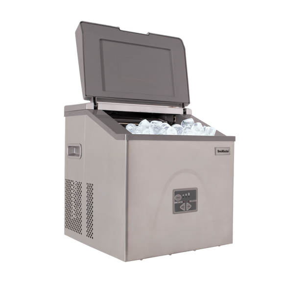 SnoMaster 20Kg-24Hr Counter-Top Bullet Type Ice-Maker - Stainless Steel (ZBC-20) in Refrigerators