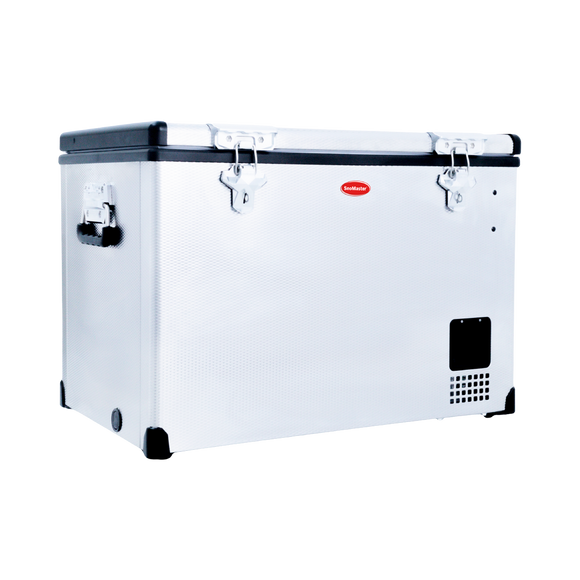 SnoMaster Portable Fridge/Freezer 60L Single Compartment AC/DC S/Steel