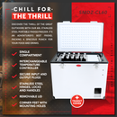 SnoMaster - 60L Single Compartment Portable Fridge/Freezer AC/DC - Stainless Steel (SMDZ-CL60) in Camping Fridge/Freezer