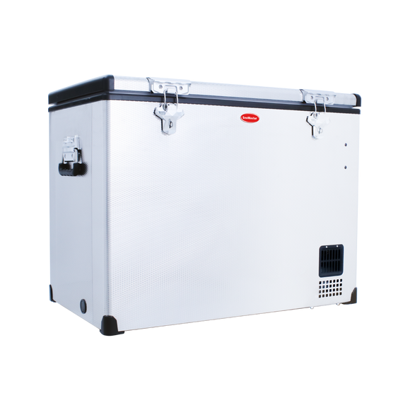 SnoMaster Portable Fridge/Freezer 80L Single Compartment AC/DC S/Steel