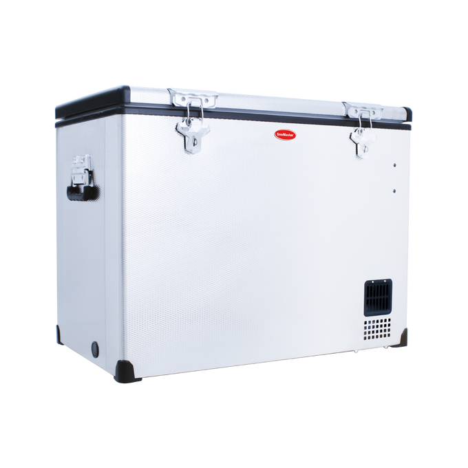 SnoMaster Portable Fridge/Freezer 80L Single Compartment AC/DC S/Steel