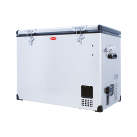 SnoMaster Portable Fridge/Freezer 80L Single Compartment AC/DC S/Steel