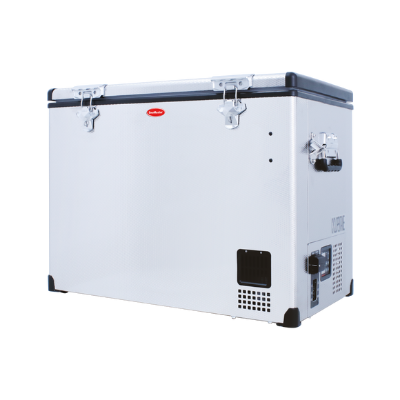 SnoMaster Portable Fridge/Freezer 80L Single Compartment AC/DC S/Steel