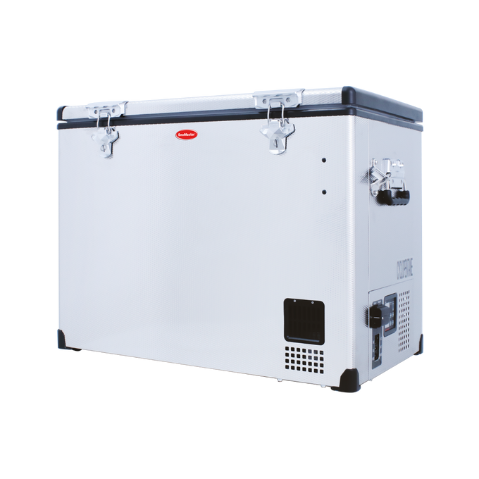 SnoMaster Portable Fridge/Freezer 80L Single Compartment AC/DC S/Steel