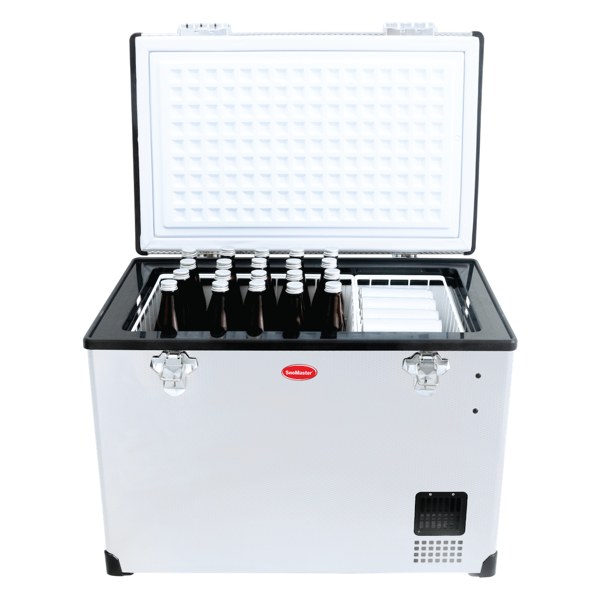 SnoMaster Portable Fridge/Freezer 80L Single Compartment AC/DC S/Steel - 0