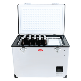 SnoMaster Portable Fridge/Freezer 80L Single Compartment AC/DC S/Steel - 0