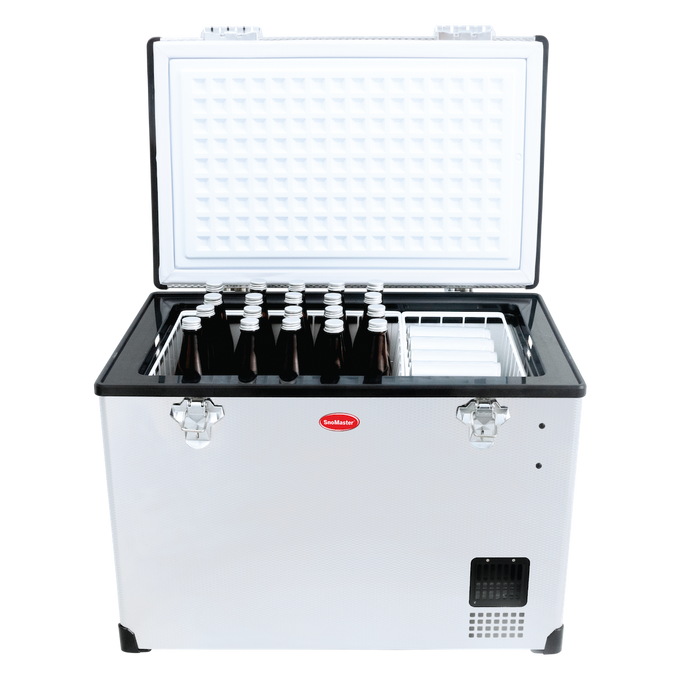 SnoMaster Portable Fridge/Freezer 80L Single Compartment AC/DC S/Steel