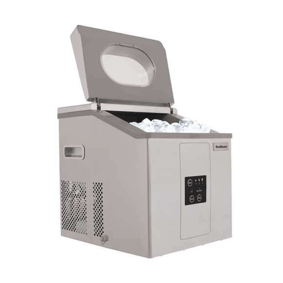 SnoMaster 15Kg-24Hr Counter-Top Bullet Type Ice-Maker - Stainless Steel (ZBC-15) in Refrigerators
