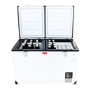 SnoMaster Portable Fridge/Freezer 81.5L Dual Compartment AC/DC S/Steel-2