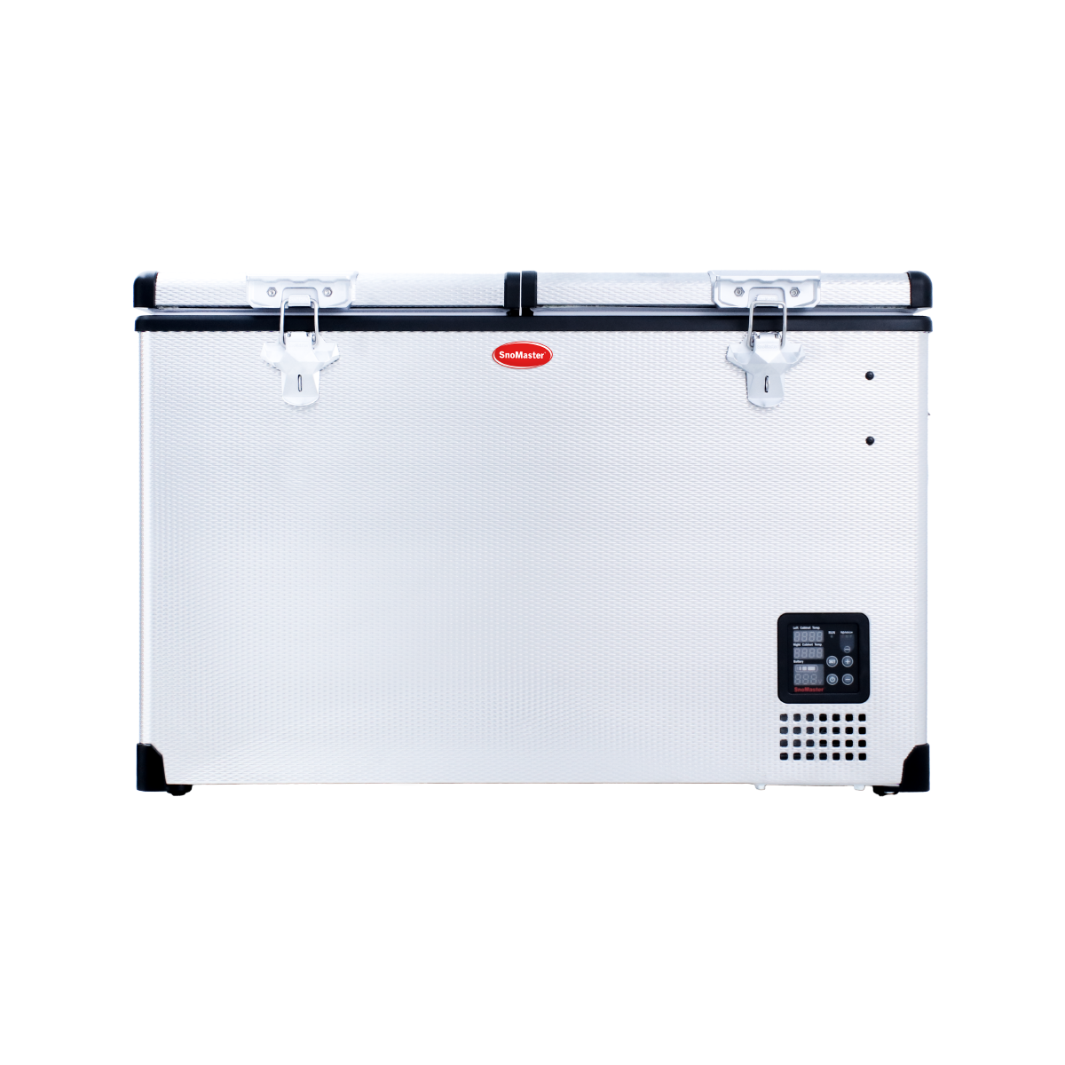 SnoMaster Portable Fridge/Freezer 81.5L Dual Compartment AC/DC S/Steel