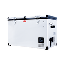 SnoMaster Portable Fridge/Freezer 81.5L Dual Compartment AC/DC S/Steel-1