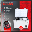 SnoMaster Portable Fridge/Freezer 56L Dual Compartment AC/DC S/Steel-4