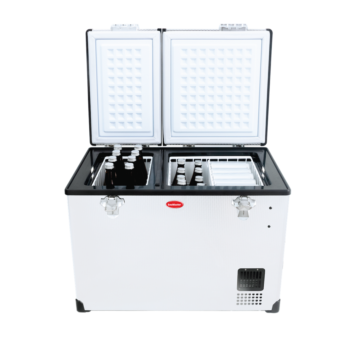 SnoMaster - 56L Dual Compartment Portable Fridge/Freezer AC/DC ...