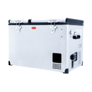 SnoMaster Portable Fridge/Freezer 56L Dual Compartment AC/DC S/Steel-1