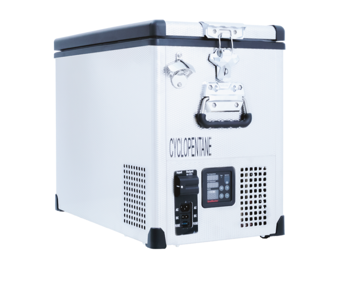 SnoMaster Portable Fridge/Freezer 42L Single Compartment AC/DC S/Steel