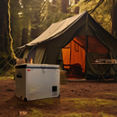 SnoMaster - 40L Single Compartment Portable Fridge/Freezer AC/DC - Stainless Steel (SMDZ-CL40) in Camping Fridge/Freezer