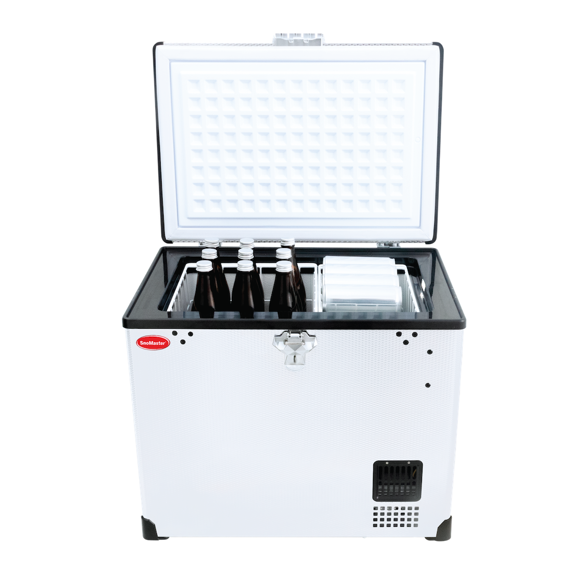 SnoMaster Portable Fridge/Freezer 40L Single Compartment AC/DC S/Steel - 0