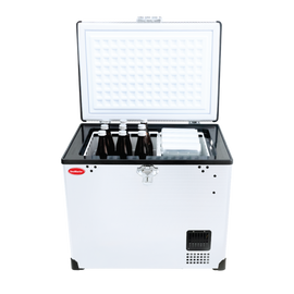 SnoMaster Portable Fridge/Freezer 40L Single Compartment AC/DC S/Steel - 0