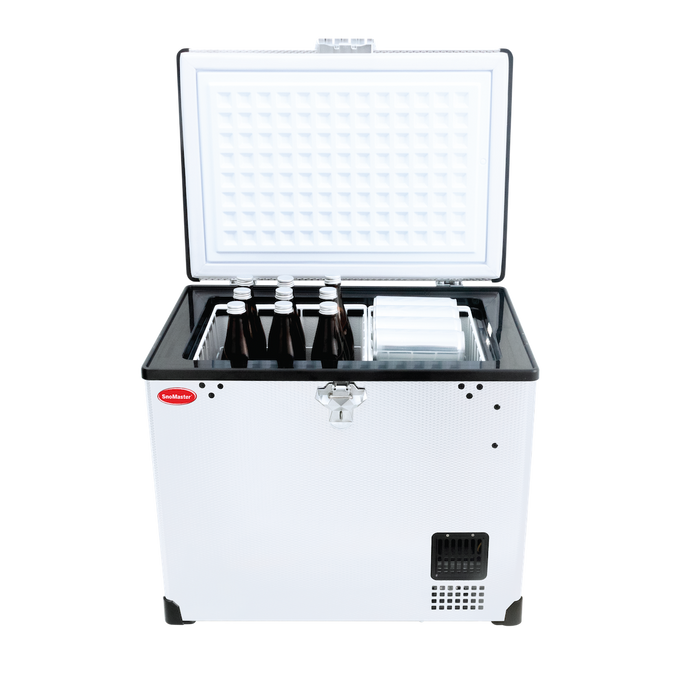 SnoMaster Portable Fridge/Freezer 40L Single Compartment AC/DC S/Steel