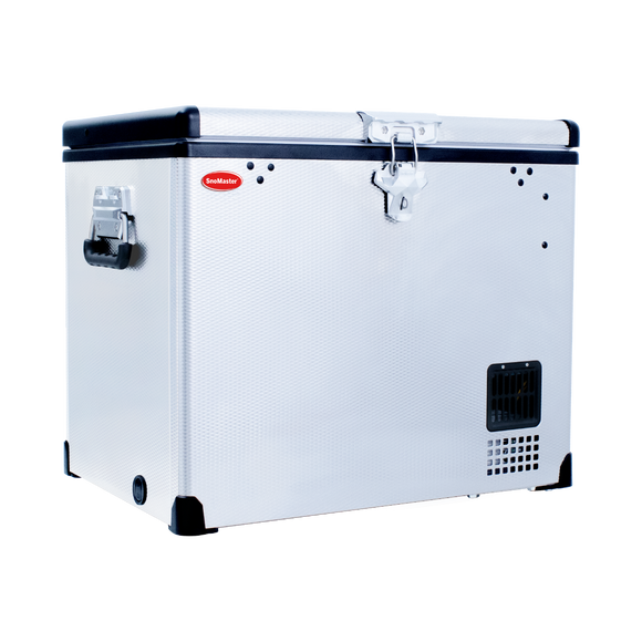 SnoMaster Portable Fridge/Freezer 40L Single Compartment AC/DC S/Steel
