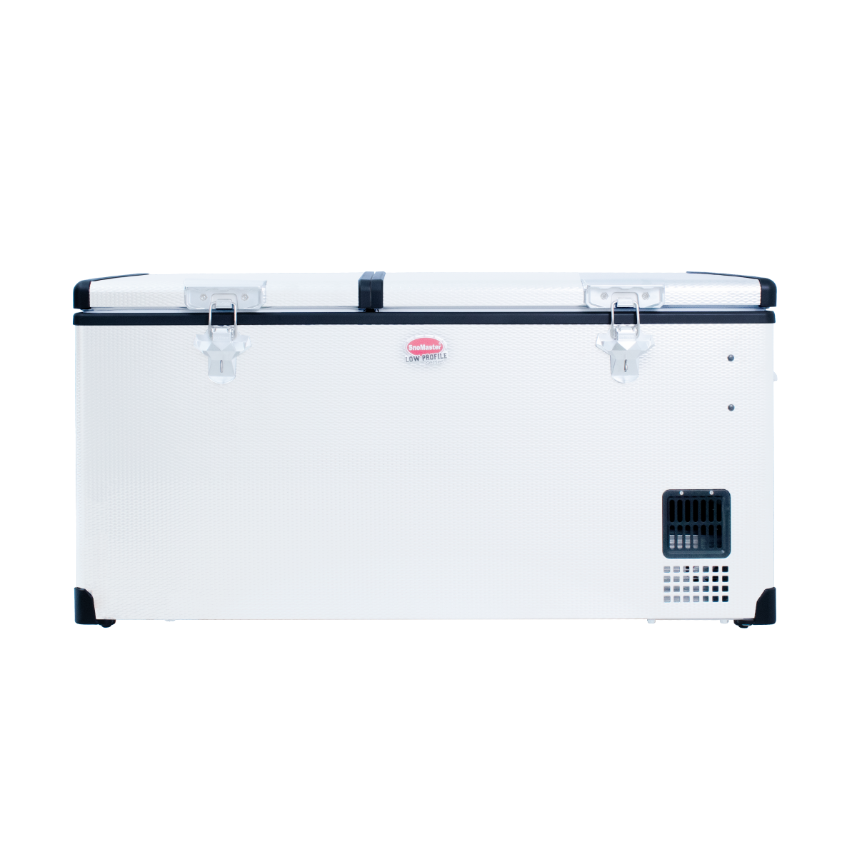 SnoMaster Portable Fridge/Freezer 92.5L Low Profile Dual Compartment AC/DC S/Steel