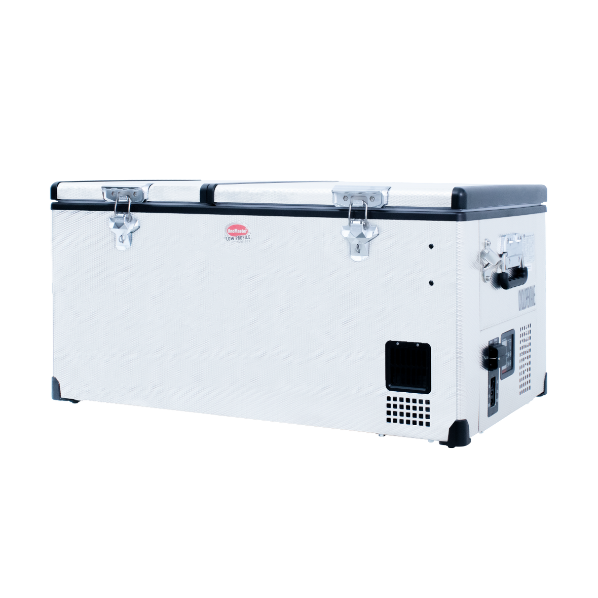 SnoMaster - 92.5L Low Profile Dual Compartment Portable Fridge/Freezer ...